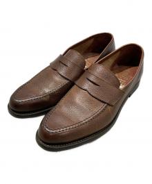 Crockett & Jones（クロケット＆ジョーンズ）の古着「コインローファー」｜ブラウン