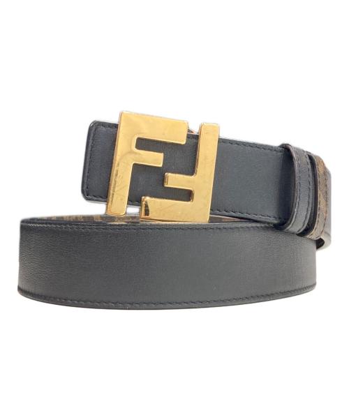 FENDI（フェンディ）FENDI (フェンディ) リバーシブルベルト ブラウン×ブラックの古着・服飾アイテム