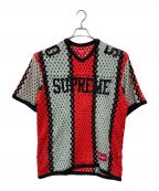 SUPREMEシュプリーム）の古着「Crochet Football Jersey」｜グレー×レッド