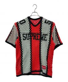SUPREME（シュプリーム）の古着「Crochet Football Jersey」｜グレー×レッド