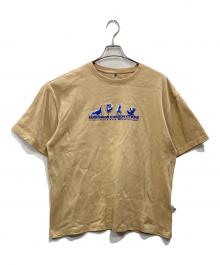 ADER error×maison kitsune（アーダーエラー×メゾンキツネ）の古着「コラボワッペンカットソー」｜ベージュ