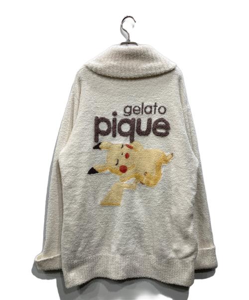 gelato pique（ジェラートピケ）gelato pique (ジェラートピケ) pokemon (ポケモン) ベビモコジャガードショールカーデ アイボリー サイズ:M-Lの古着・服飾アイテム