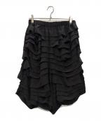 COMME des GARCONS COMME des GARCONSコムデギャルソン コムデギャルソン）の古着「フリルスカート」｜ブラック
