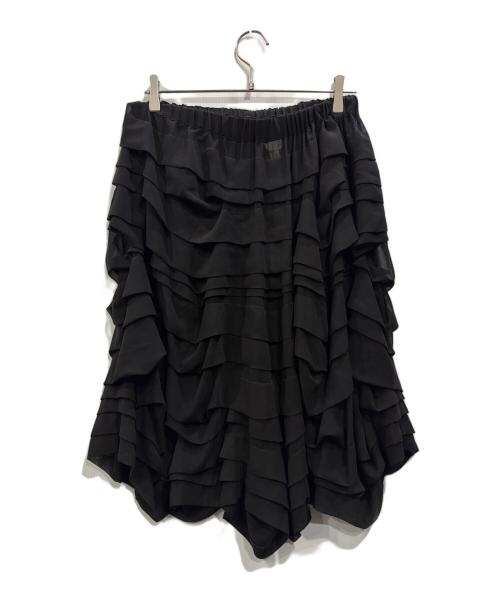 COMME des GARCONS COMME des GARCONS（コムデギャルソン コムデギャルソン）COMME des GARCONS COMME des GARCONS (コムデギャルソン コムデギャルソン) フリルスカート ブラック サイズ:Mの古着・服飾アイテム