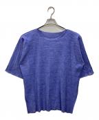 me ISSEY MIYAKEミーイッセイ ミヤケ）の古着「プリーツブラウス」｜ラベンダー