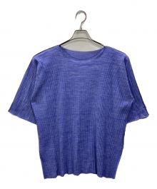 me ISSEY MIYAKE（ミーイッセイ ミヤケ）の古着「プリーツブラウス」｜ラベンダー