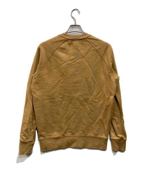 maison kitsune（メゾンキツネ）maison kitsune (メゾンキツネ) クルーネックスウェット ブラウン サイズ:Sの古着・服飾アイテム