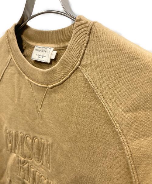 maison kitsune（メゾンキツネ）maison kitsune (メゾンキツネ) クルーネックスウェット ブラウン サイズ:Sの古着・服飾アイテム