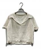 lounge WRAYラウンジレイ）の古着「エシカルニットポロ」｜ホワイト