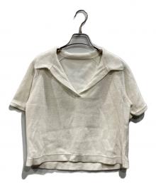 lounge WRAY（ラウンジレイ）の古着「エシカルニットポロ」｜ホワイト