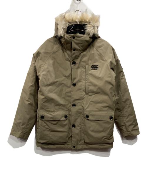 Canterbury（カンタベリー）CANTERBURY (カンタベリー) インバーカーギル ダウンミドルコート ベージュ サイズ:Lの古着・服飾アイテム