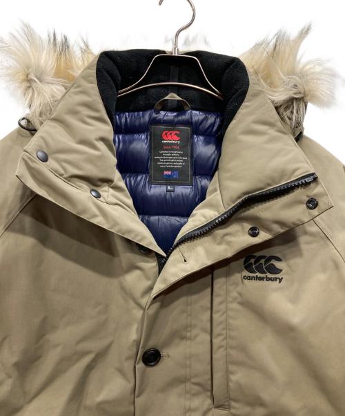 Canterbury（カンタベリー）CANTERBURY (カンタベリー) インバーカーギル ダウンミドルコート ベージュ サイズ:Lの古着・服飾アイテム