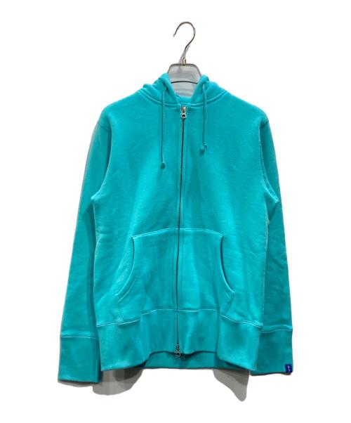LOOPWHEELER（ループウィラー）LOOPWHEELER (ループウィラー) ジップパーカー ターコイズブルー サイズ:Sの古着・服飾アイテム