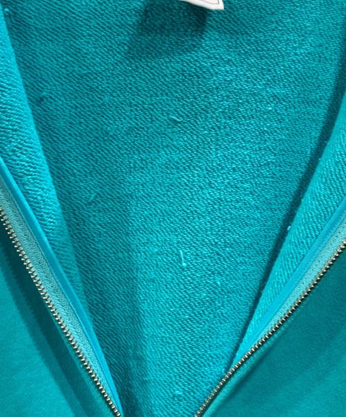 LOOPWHEELER（ループウィラー）LOOPWHEELER (ループウィラー) ジップパーカー ターコイズブルー サイズ:Sの古着・服飾アイテム