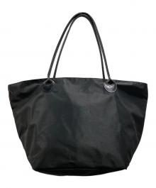 Herve Chapelier（エルベシャプリエ）の古着「レザーハンドル舟型ショルダーL」｜ブラック