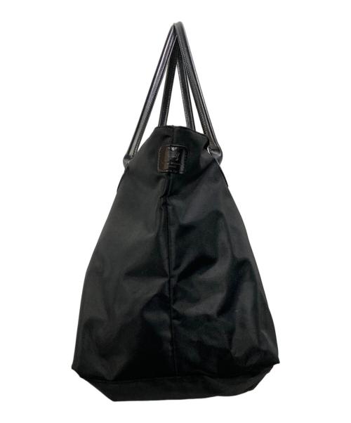Herve Chapelier（エルベシャプリエ）Herve Chapelier (エルベシャプリエ) レザーハンドル舟型ショルダーL ブラックの古着・服飾アイテム