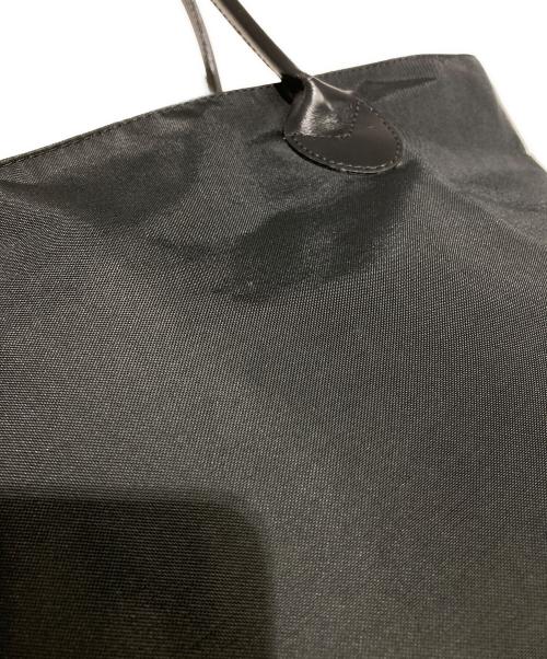 Herve Chapelier（エルベシャプリエ）Herve Chapelier (エルベシャプリエ) レザーハンドル舟型ショルダーL ブラックの古着・服飾アイテム