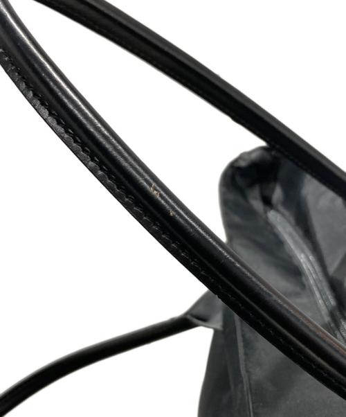 Herve Chapelier（エルベシャプリエ）Herve Chapelier (エルベシャプリエ) レザーハンドル舟型ショルダーL ブラックの古着・服飾アイテム