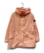 AIGLEエーグル）の古着「撥水 ストレッチ コットンタッチ フィッシュテールパーカ」｜ピンク