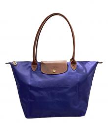 LONGCHAMP（ロンシャン）の古着「ルプリアージュ折り畳みトートバッグ」｜パープル