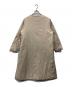 plantation (プランテーション) リバーシブルノーカラーダウンコート ベージュ サイズ:SIZE M：15000円