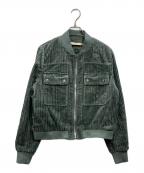 TORY BURCHトリーバーチ）の古着「コーデュロイブルゾン」｜モスグリーン