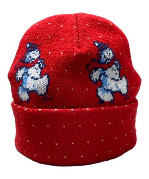 SUPREME（シュプリーム）Supreme (シュプリーム) Snowman Beanie レッドの古着・服飾アイテム