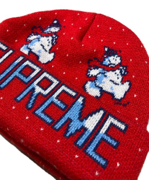 SUPREME（シュプリーム）Supreme (シュプリーム) Snowman Beanie レッドの古着・服飾アイテム
