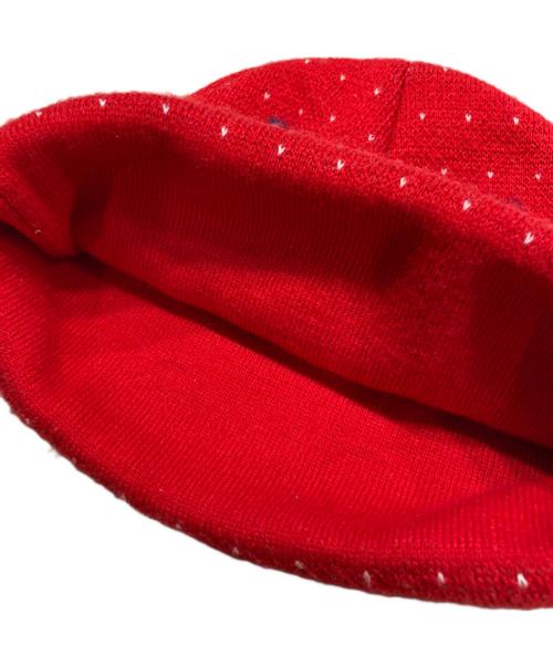 SUPREME（シュプリーム）Supreme (シュプリーム) Snowman Beanie レッドの古着・服飾アイテム