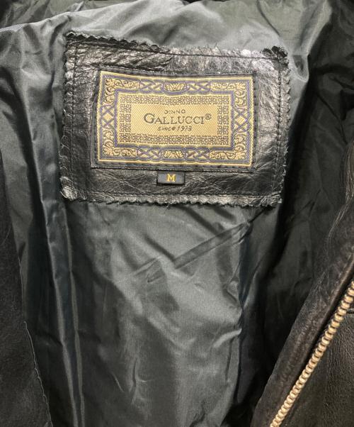 Gallucci（ガルーチ）Gallucci (ガルーチ) 中綿レザージャケット ブラック サイズ:Mの古着・服飾アイテム