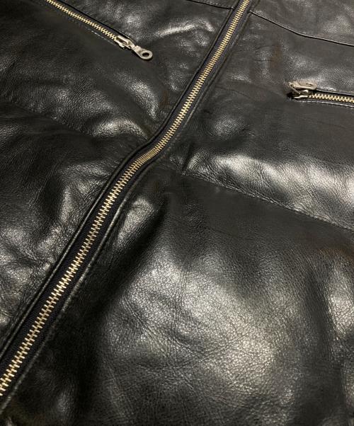 Gallucci（ガルーチ）Gallucci (ガルーチ) 中綿レザージャケット ブラック サイズ:Mの古着・服飾アイテム