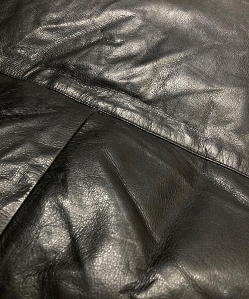 Gallucci（ガルーチ）Gallucci (ガルーチ) 中綿レザージャケット ブラック サイズ:Mの古着・服飾アイテム