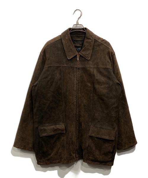 Eddie Bauer（エディーバウアー）Eddie Bauer (エディーバウアー) スエードジャケット ブラウン サイズ:XLの古着・服飾アイテム