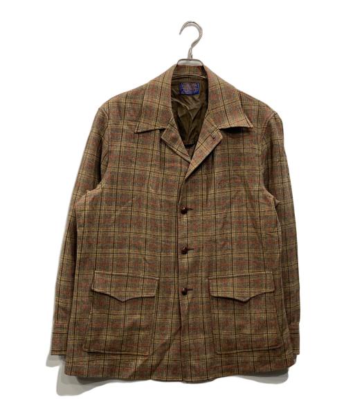 PENDLETON（ペンドルトン）PENDLETON (ペンドルトン) チェックジャケット ブラウン サイズ:Lの古着・服飾アイテム