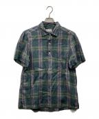 Errico Formicola×TOMORROW LANDエリコフォルミコラ×トゥモローランド）の古着「リネンポロシャツ」｜グリーン