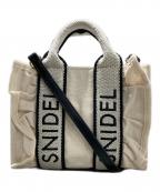 Snidelスナイデル）の古着「フリルロゴミニバッグ」｜アイボリー