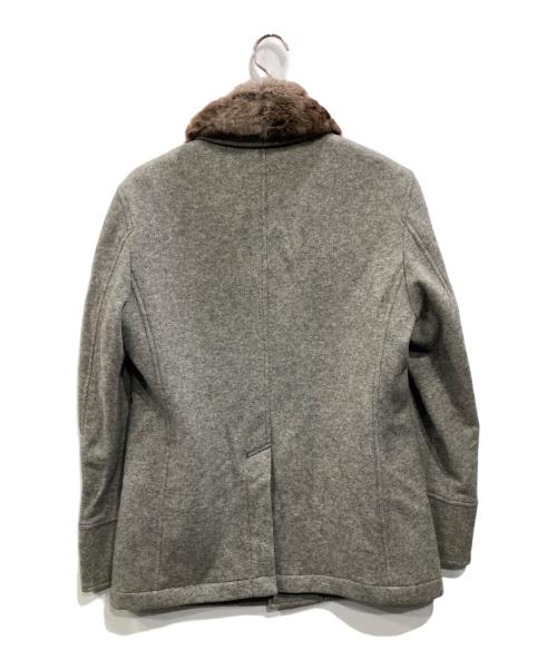 BURBERRY BLACK LABEL（バーバリーブラックレーベル）BURBERRY BLACK LABEL (バーバリーブラックレーベル) 銀釦裏地総柄ウールジャケット グレー サイズ:Lの古着・服飾アイテム