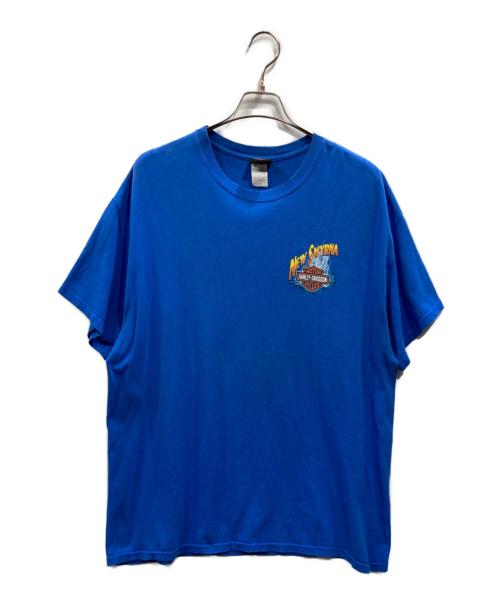 HARLEY-DAVIDSON（ハーレーダビッドソン）HARLEY-DAVIDSON (ハーレーダビッドソン) プリントTシャツ ブルー サイズ:XLの古着・服飾アイテム