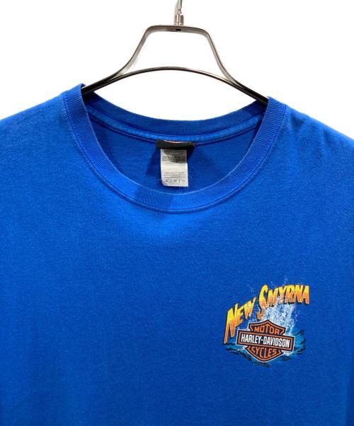 HARLEY-DAVIDSON（ハーレーダビッドソン）HARLEY-DAVIDSON (ハーレーダビッドソン) プリントTシャツ ブルー サイズ:XLの古着・服飾アイテム
