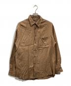 AURALEEオーラリー）の古着「スーパーライトウールシャツ」｜ブラウン