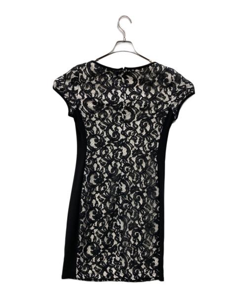 LAUREN RALPH LAUREN（ローレンラルフローレン）LAUREN RALPH LAUREN (ローレンラルフローレン) レースN/Sワンピース ブラック サイズ:10の古着・服飾アイテム
