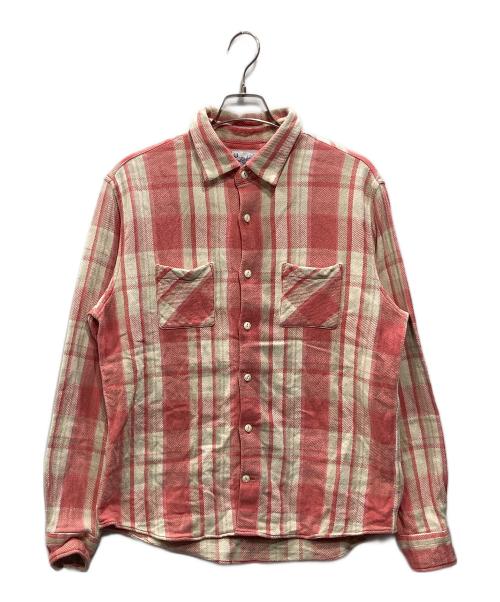 TMT BIGHOLIDAY（ＴＭＴビッグホリデイ）Tmt Bigholiday (ＴＭＴビッグホリデイ) チェックネルシャツ レッド サイズ:XLの古着・服飾アイテム