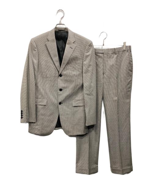BURBERRY BLACK LABEL（バーバリーブラックレーベル）BURBERRY BLACK LABEL (バーバリーブラックレーベル) 千鳥柄セットアップスーツ グレー サイズ:40Ｒの古着・服飾アイテム