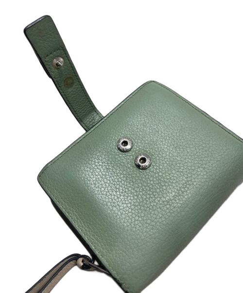 LOEWE（ロエベ）LOEWE (ロエベ) コンパクトジップウォレット グリーンの古着・服飾アイテム