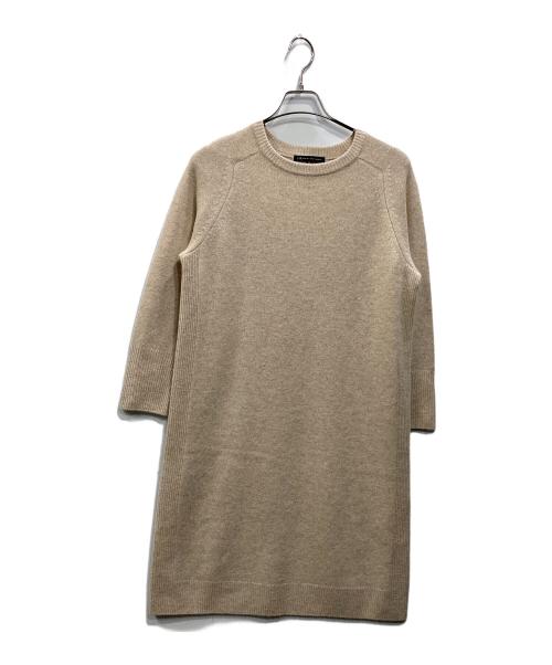 23区（ニジュウサンク）23区 (ニジュウサンク) ニットワンピース ベージュ サイズ:38の古着・服飾アイテム