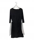 LAUREN RALPH LAURENローレンラルフローレン）の古着「ジャージーワンピース」｜ブラック