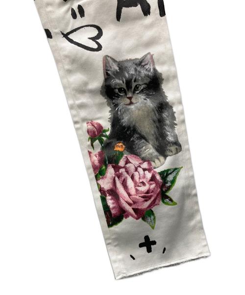 DOLCE & GABBANA（ドルチェ＆ガッバーナ）DOLCE & GABBANA (ドルチェ＆ガッバーナ) 総柄パンツ ホワイト サイズ:36の古着・服飾アイテム