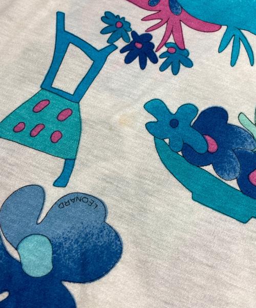 LEONARD FASHION（レオナールファッション）LEONARD FASHION (レオナールファッション) 半袖ワンピース ホワイト サイズ:Mの古着・服飾アイテム