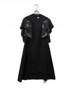 AKIRA NAKAアキラナカ）の古着「フリルワンピース」｜ブラック