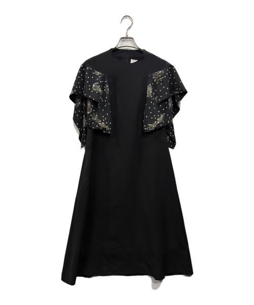 AKIRA NAKA（アキラナカ）AKIRA NAKA (アキラナカ) フリルワンピース ブラック サイズ:Sの古着・服飾アイテム